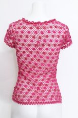 画像3: HYSTERIC GLAMOUR / ロゴ鍵編みニット  ピンク S-26-06-05-013-PU-TO-HR-ZS (3)