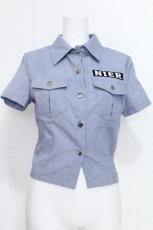 画像1: NieR Clothing / 総柄ドルマンカットソー  黒ｘグレー S-26-06-05-017-PU-TO-AS-ZS (1)