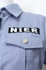 画像5: NieR Clothing / 総柄ドルマンカットソー  黒ｘグレー S-26-06-05-017-PU-TO-AS-ZS (5)