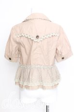 画像2: axes femme / レースMiXワークジャケット  ベージュ S-26-06-06-038-AX-TO-HR-ZS (2)