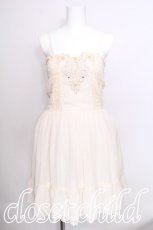 画像1: axes femme / レースシャーリングワンピース  オフ S-26-06-06-042-AX-OP-AS-ZS (1)