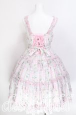 画像2: Angelic Pretty / Secret Daisy Gardenジャンパースカート  ピンク S-26-06-06-044-AP-OP-AS-ZS (2)