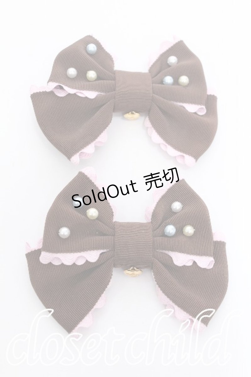 画像1: Angelic Pretty / カラフルパールクリップSet  ブラウン S-26-06-06-007-AP-AC-AS-ZS (1)
