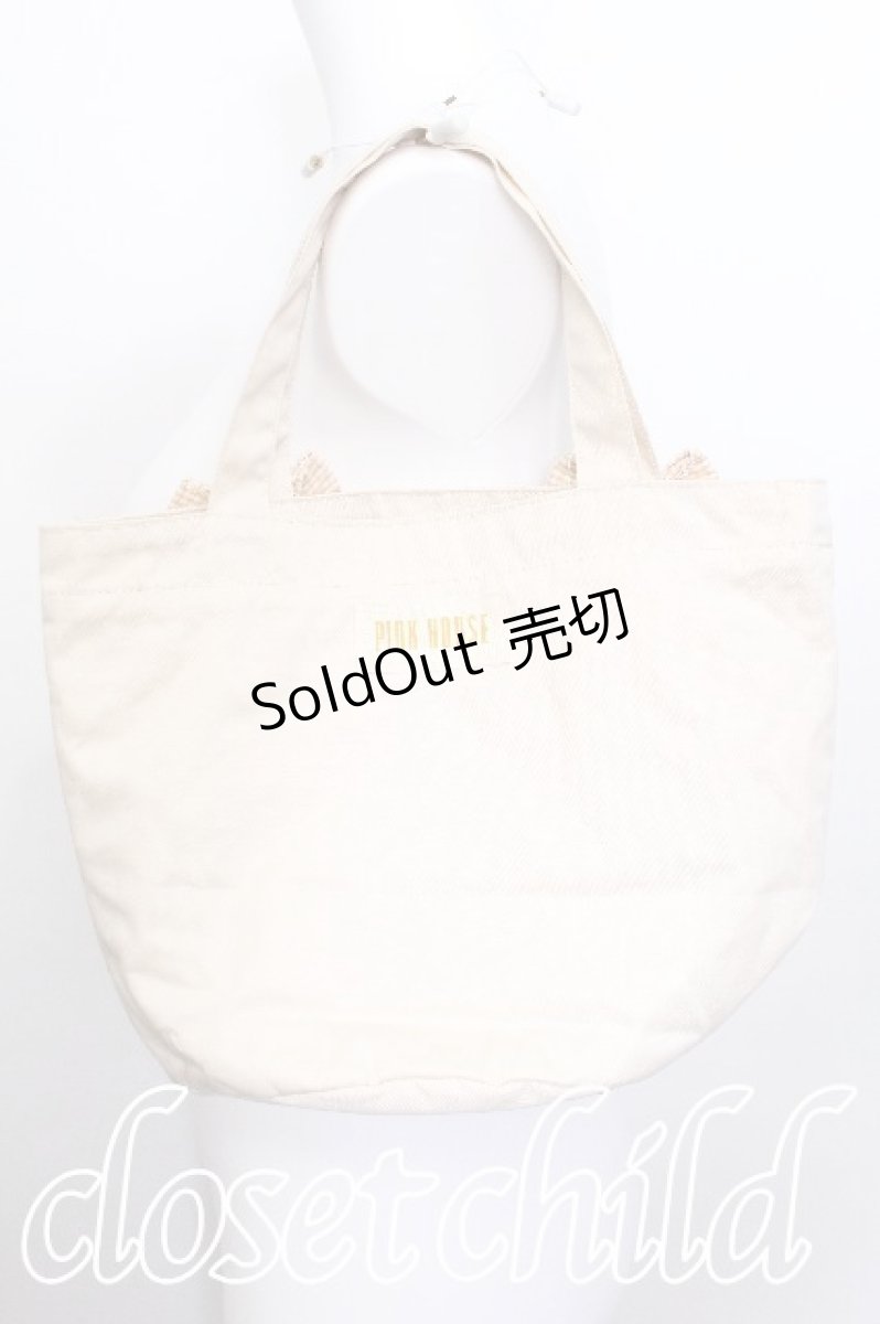 画像2: PINK HOUSE CHELSEA / ポムポムプリン刺繍バッグ  オフ S-26-06-06-018-LO-BG-AS-ZS (2)
