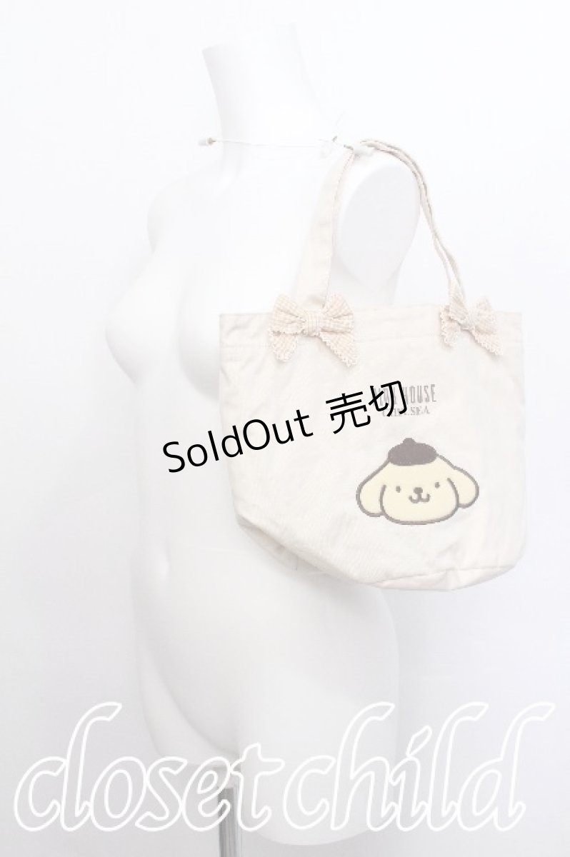 画像3: PINK HOUSE CHELSEA / ポムポムプリン刺繍バッグ  オフ S-26-06-06-018-LO-BG-AS-ZS (3)