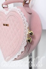 画像5: PINK HOUSE / ハート型ベロアバッグ  ピンク S-26-06-06-023-LO-BG-HR-ZS (5)