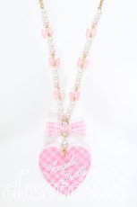 画像2: Angelic Pretty / Lovelyギンガムネックレス  ピンク S-26-06-06-028-AP-AC-AS-ZS (2)