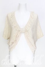 画像1: axes femme / リボンデザインボレロ  キナリ S-26-06-06-033-AX-TO-HR-ZS (1)