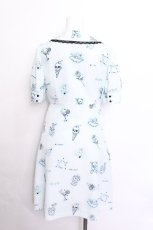 画像2: MILK / Petit tattooワンピース  サックス S-26-06-07-031-ML-OP-AS-ZS (2)