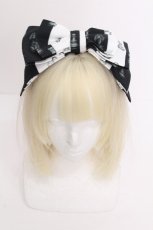 画像1: Royal Princess Alice / Chess Board Cat ・tonoコラボカチューシャ  黒×白 S-26-06-07-005-LO-AC-TE-ZS (1)