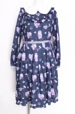 画像1: Emily Temple cute / Violet Sugarワンピース  紺 S-26-06-07-037-ET-OP-AS-ZS (1)