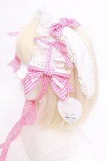 画像2: BABY,THE STARS SHINE BRIGHT / Lovely hearty fairy-tale うさみみヘッドドレス  ピンク S-26-06-07-006-BA-AC-AS-ZS (2)