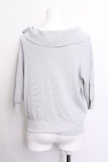 画像2: F&A / 3WAYオーガンジーリボンニットプルオーバー  サックス S-26-06-07-016-CA-TO-HR-ZS (2)