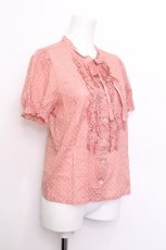 画像3: Jane Marple / フリルドットブラウス  ピンク S-26-06-07-019-JM-SK-HR-ZS (3)