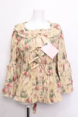 画像1: metamorphose / Clara Dollスクエアあきフリル姫袖ブラウス  オフ S-26-06-07-022-ME-BL-AS-ZS (1)