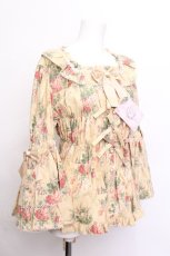 画像3: metamorphose / Clara Dollスクエアあきフリル姫袖ブラウス  オフ S-26-06-07-022-ME-BL-AS-ZS (3)