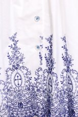 画像5: Moi-meme-Moitie / Rose Garden刺繍サンドレス 9 白ｘ青 S-26-06-07-029-MO-OP-AS-ZS (5)