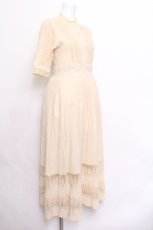 画像3: an another angelus / レース使い楊柳シフォンワンピース  キナリ S-26-06-07-030-CA-OP-HR-ZS (3)