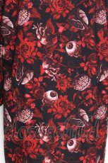 画像3: Drug Honey / 臓器の花園ジップワンピース  黒ｘ赤 S-26-06-10-039-PU-OP-HR-ZS (3)