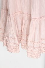 画像3: PINK HOUSE / 裾フリル使いローンミディスカート  ピンク S-26-06-10-045-LO-SK-HR-ZS (3)