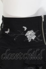 画像4: Ozz oneste / 刺繍ティアードスカート  黒 S-26-06-10-050-OO-TO-AS-ZS (4)