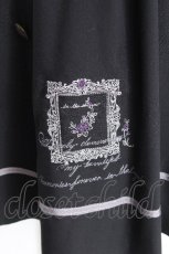 画像3: axes femme / 薔薇×額縁刺繍ミドルスカート  黒 S-26-06-10-052-AX-SK-HR-ZS (3)