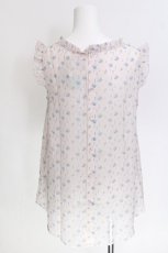 画像2: axes femme / 小花柄ノースリブラウス  ピンク S-26-06-10-012-AX-BL-HR-ZS (2)