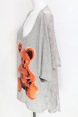 画像3: GLAD NEWS / プリントバックレースTシャツ  グレー S-26-06-10-013-PU-TS-HR-ZS (3)