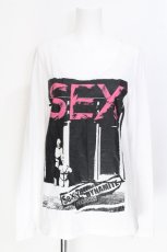 画像1: SEXY DYNAMITE LONDON / プリント長袖カットソー  白 S-26-06-10-014-PU-TS-HR-ZS (1)