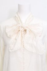 画像3: PINK HOUSE / リボンタイ付きブラウス  オフ S-26-06-10-016-LO-BL-HR-ZS (3)