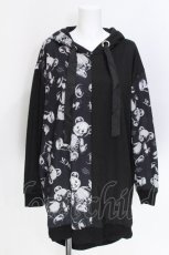 画像1: Drug Honey / スケルトンテディパーカー  黒 S-26-06-10-025-PU-TO-HR-ZS (1)