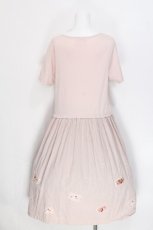 画像2: PINK HOUSE / ワッペン半袖ワンピース  ピンク S-26-06-10-030-LO-OP-HR-ZS (2)