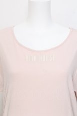 画像3: PINK HOUSE / ワッペン半袖ワンピース  ピンク S-26-06-10-030-LO-OP-HR-ZS (3)