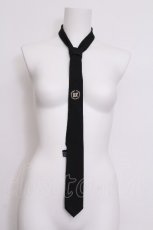 画像1: BATSU-CLUB / 刺繍ネクタイ  黒 S-26-06-11-005-PU-SH-HR-ZS (1)