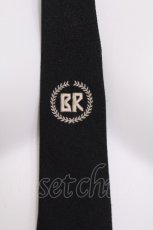 画像2: BATSU-CLUB / 刺繍ネクタイ  黒 S-26-06-11-005-PU-SH-HR-ZS (2)