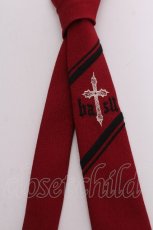 画像2: BATSU-CLUB / 刺繍ネクタイ  赤 S-26-06-11-001-PU-SH-HR-ZS (2)