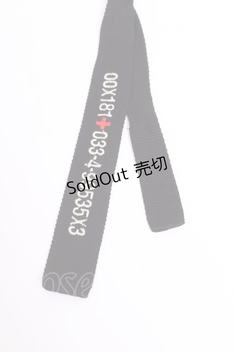 画像2: BATSU-CLUB / 刺繍ネクタイ  黒 S-26-06-11-007-PU-SH-HR-ZS (2)