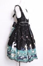 画像3: metamorphose / twinkle journeyフロントあきジャンパスカート  黒 S-26-06-11-050-ME-OP-AS-ZS (3)