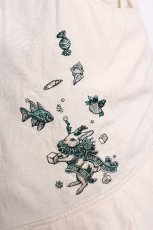 画像2: PINK HOUSE / うさぎ刺繍入りデニムスカート  アイボリー S-26-06-11-053-LO-SK-HR-ZS (2)