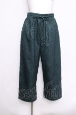 画像1: axes femme / オーナメントジャガードパンツ  グリーン S-26-06-11-059-AX-PA-AS-ZS (1)