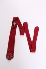 画像3: BATSU-CLUB / 刺繍ネクタイ  赤 S-26-06-11-001-PU-SH-HR-ZS (3)