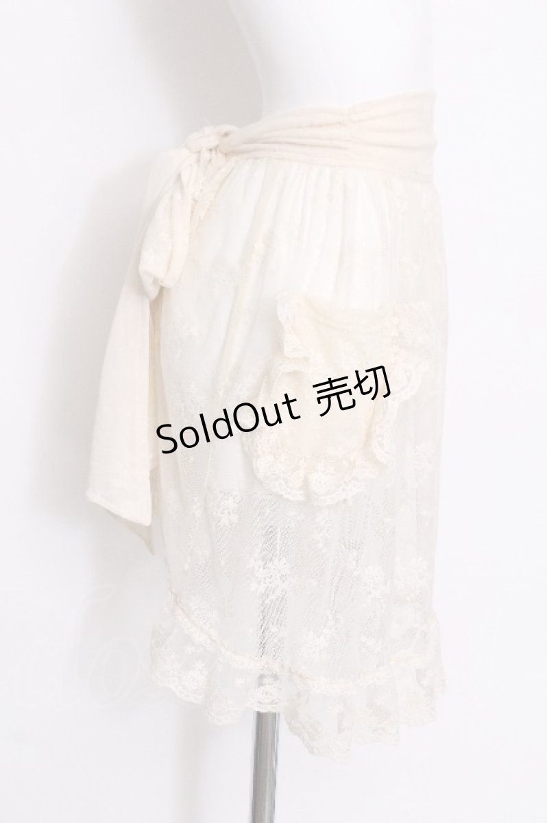 画像2: Eri Aino's collaboration / TT*AINレースエプロン M 白 S-26-06-11-013-LO-ZA-HR-ZS (2)