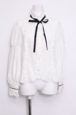 画像1: Eri Aino's collaboration / シャーロットの水曜日ブラウス M 白 S-26-06-11-019-LO-BL-HR-ZS (1)