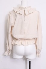 画像3: m petit by misako / フリルペプラムブラウス M ベージュ S-26-06-11-020-LO-BL-HR-ZS (3)