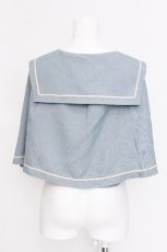 画像2: Kurumi Collaboration / TT*KRMセーラーケープ S サックス S-26-06-12-028-LO-JA-HR-ZS (2)