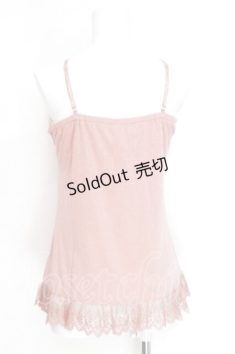 画像2: axes femme / ハートレースキャミソール  ピンク S-26-06-12-029-AX-TO-HR-ZS (2)