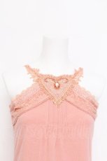 画像4: axes femme / ハートレースキャミソール  ピンク S-26-06-12-029-AX-TO-HR-ZS (4)