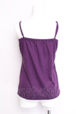 画像2: axes femme / 蝶レース使いパールキャミソール  パープル S-26-06-12-033-AX-TO-HR-ZS (2)