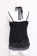 画像2: axes femme / /レースホルターキャミ  黒 S-26-06-12-034-AX-TO-HR-ZS (2)