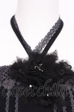 画像4: axes femme / /レースホルターキャミ  黒 S-26-06-12-034-AX-TO-HR-ZS (4)